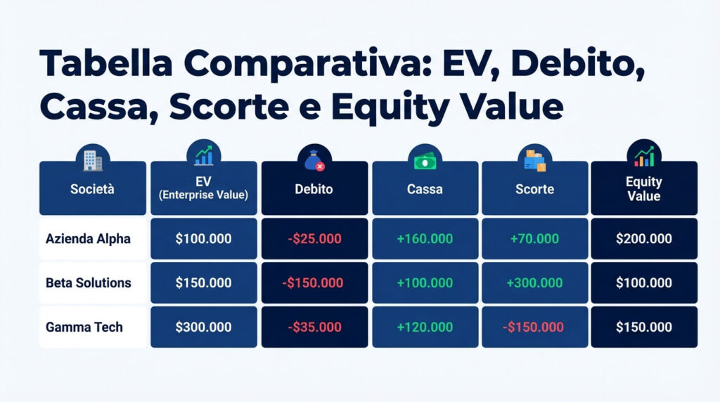 calcolo enterprise value ed equity value nella valutazione per management buyout
